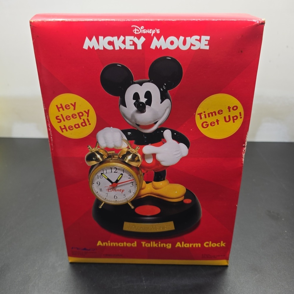 Disney Mickey Mouse Animated Talking Alarm Clock